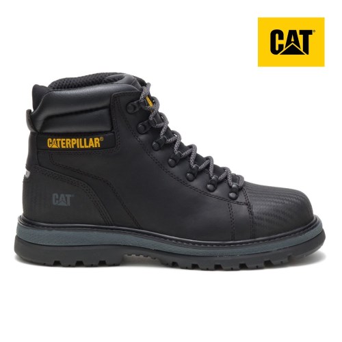 Caterpillar Foxfield Steel Toe Werkschoenen Heren Zwart (PHUF.NL)